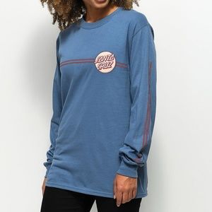 Santa Cruz blue long sleeve shirt